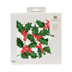 Picture of Holly Shaped Paper Napkins