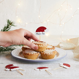Picture of Santa Hat Red Glitter Food Picks