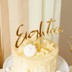 Picture of Eighteen Gold Acrylic Cake Topper