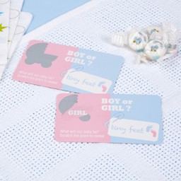 Picture of Tiny Feet Gender Reveal Cards - Girl