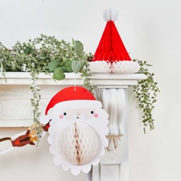 Picture of Santa Honeycomb Decorations