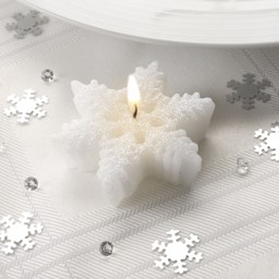 Picture of Shimmering Snowflake - Candles