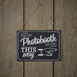 Picture of Vintage Affair - Chalkboard - Wooden Photo Booth Sign