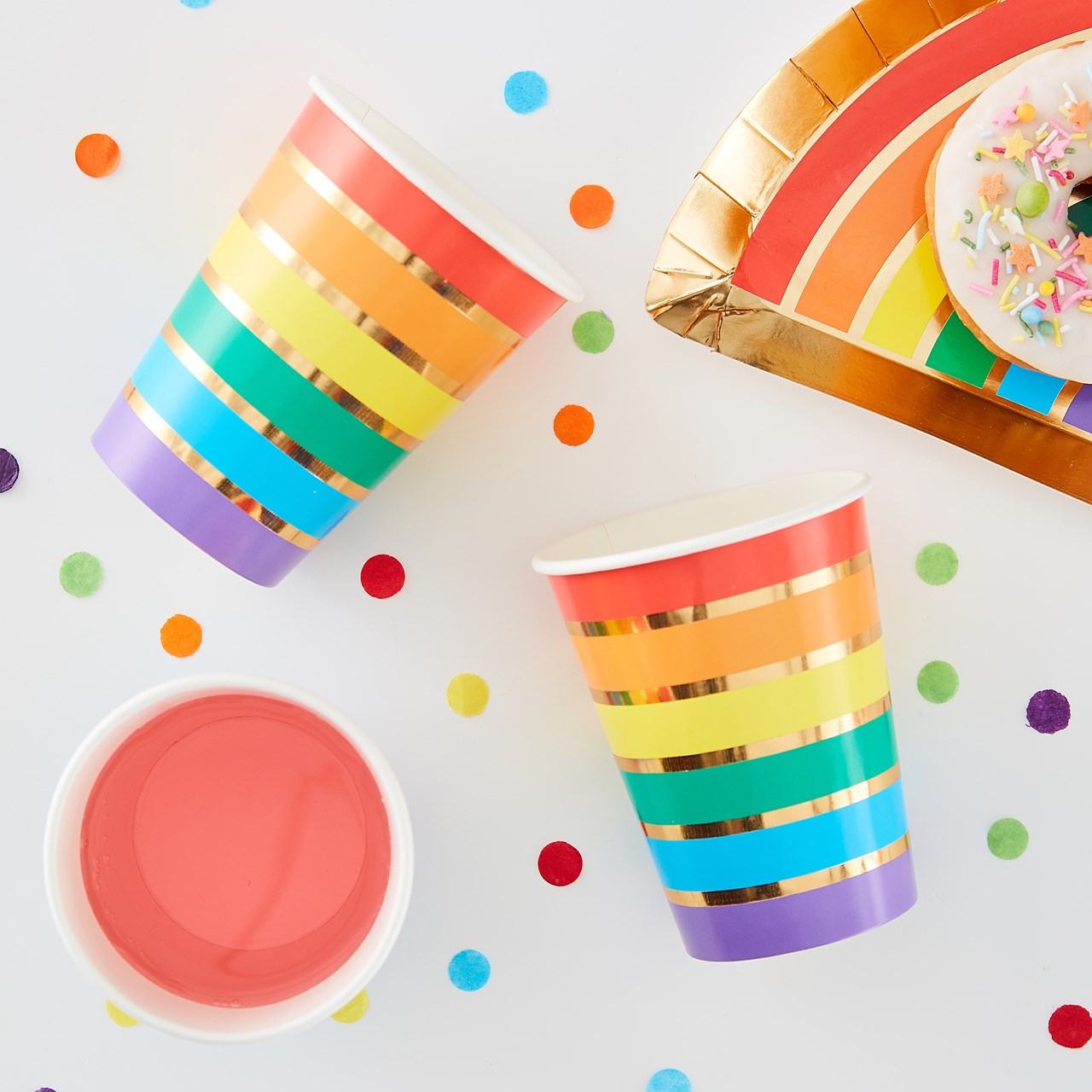 Picture of Rainbow Paper Cups