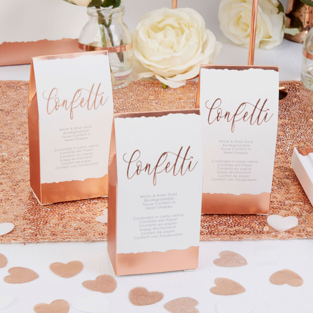 Picture of Dipped In Rose Gold Tissue Confetti