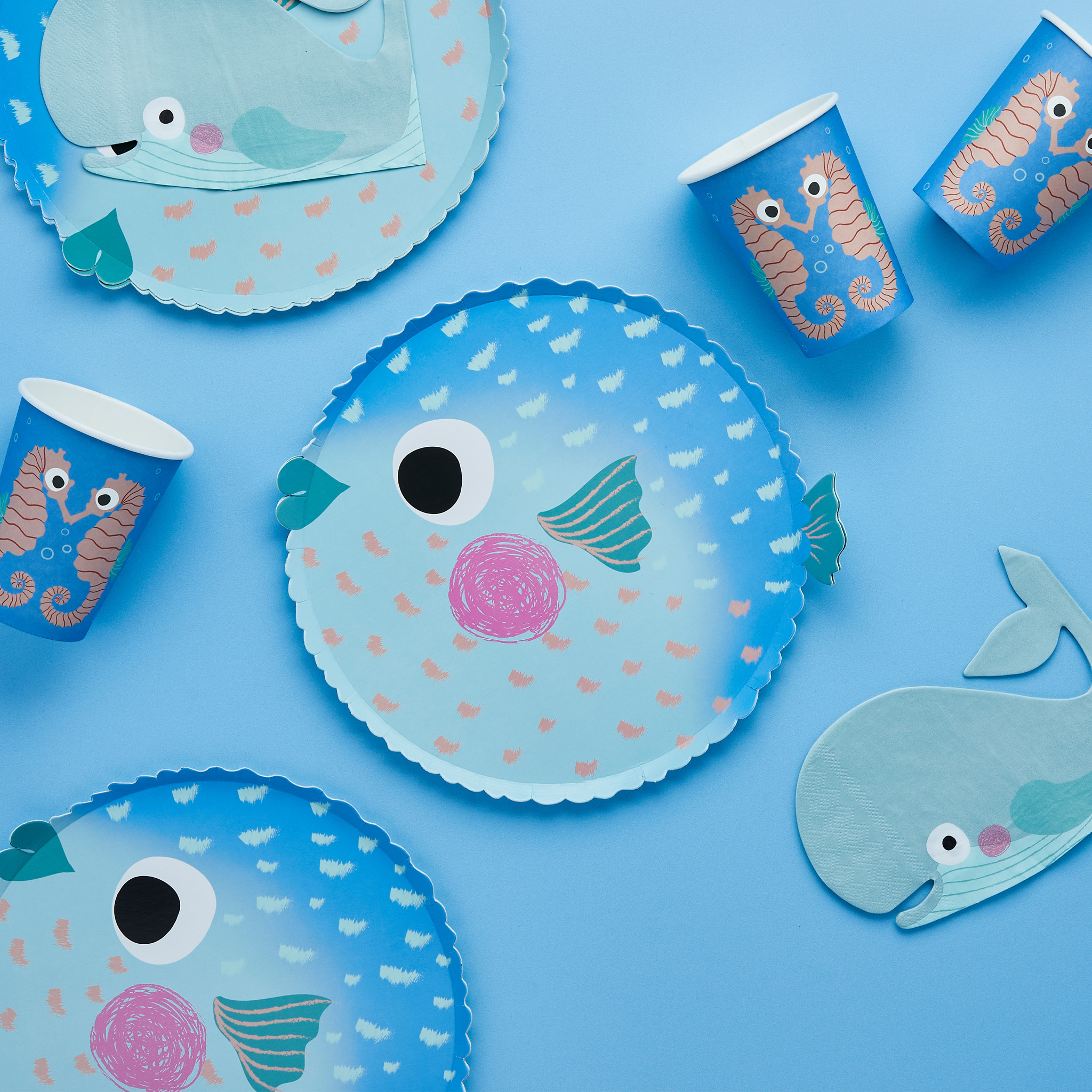 Picture of Puffer Fish Paper Plates