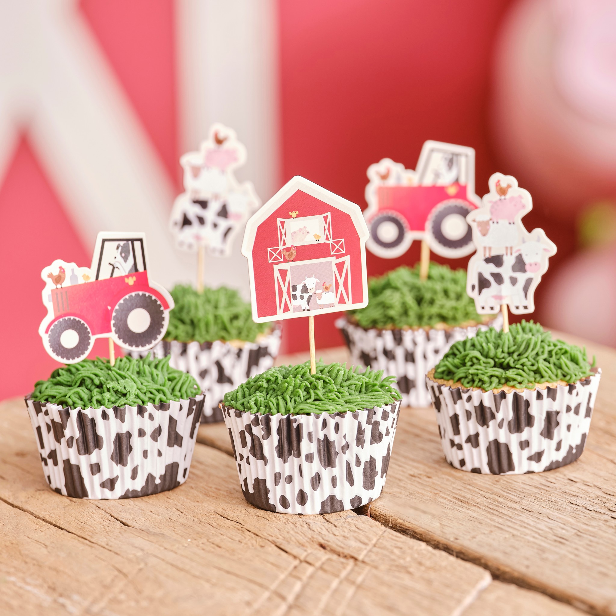 Picture of Farmyard Animal Cupcake Toppers