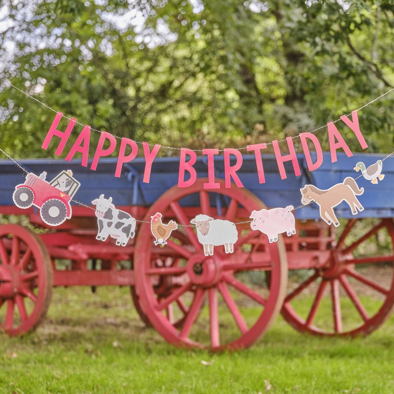 Picture of Farmyard Animals Happy Birthday Bunting