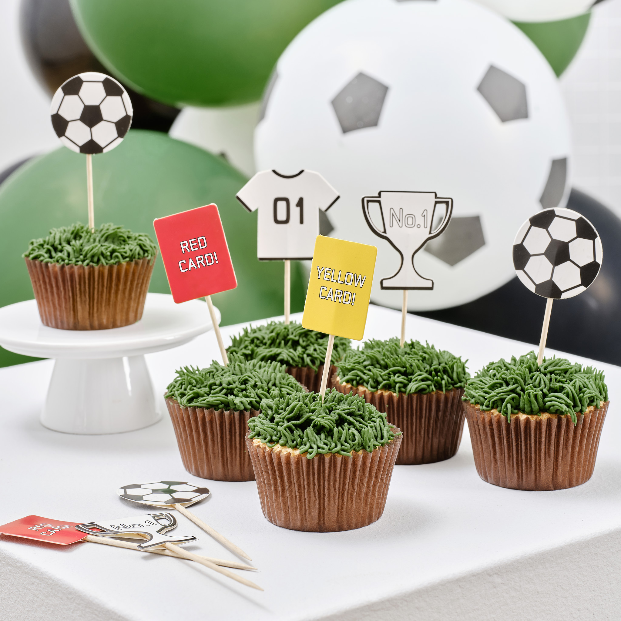 Picture of Football Cupcake Toppers