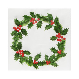 Picture of Holly Linen Feel Paper Napkins
